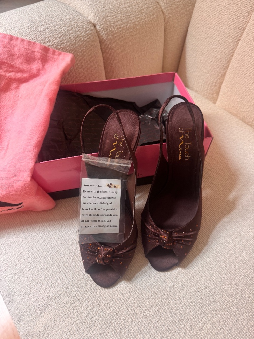 Nina Brown Marilyn Touch of Nina Shoes High Heels Size 8M